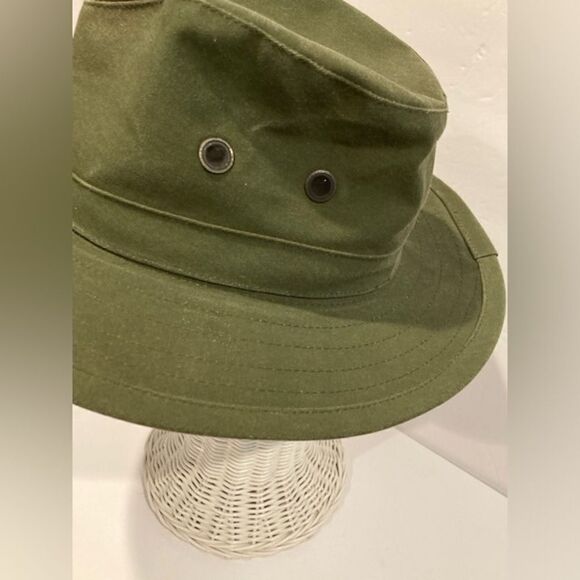 Adult Olive Green Fedora Hat by The Hat Factory New Zealand Wide Brim Outdoor - Picture 4 of 10